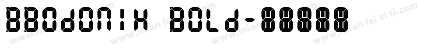 BBodoniH Bold字体转换
